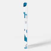 ブルー抽象デザインモバイル愛好家 Case-Mate iPhoneケース (裏面 / 左)