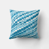 ブルー抽象デザイン装飾用クッション クッション (裏面)