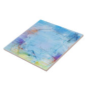 ブルー抽象デザイン タイル (側面)