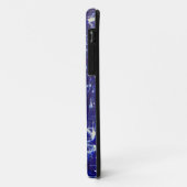 ブルー抽象的スマホケース Case-Mate iPhoneケース (裏面/左)