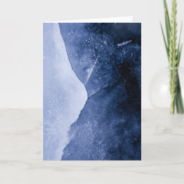 ブルー抽象芸術アイスアート写真 カード
