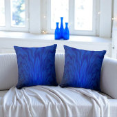 ブルー抽象芸術アート クッション