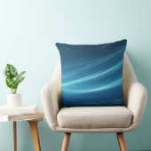 ブルー抽象芸術カスタム枕 クッション (椅子)