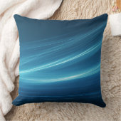ブルー抽象芸術カスタム枕 クッション (ブランケット)
