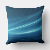 ブルー抽象芸術カスタム枕 クッション (裏面)