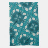 ブルー抽象芸術キッチンタオル キッチンタオル (縦)