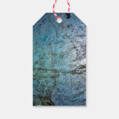 ブルー抽象芸術ギフトラベル、ブルー海抽象芸術 ギフトタグ (裏面)