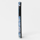 ブルー抽象芸術コラージュのモバイルケース Case-Mate iPhoneケース (裏面/左)
