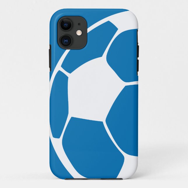 ブルー抽象芸術サッカーiPhone 5ケース Case-Mate iPhoneケース (裏面)