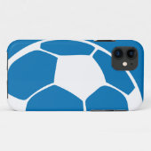 ブルー抽象芸術サッカーiPhone 5ケース Case-Mate iPhoneケース (裏面(横))