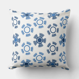 ブルー抽象芸術サンズ クッション