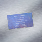 ブルー抽象芸術スクウェアデザイン マグネット名刺 (インサイチュ)