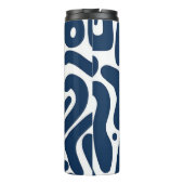 ブルー抽象芸術タンブラー タンブラー (裏面)