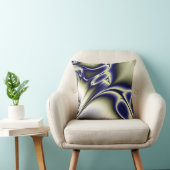 ブルー抽象芸術フローアメリカンモホ装飾用クッション クッション (椅子)