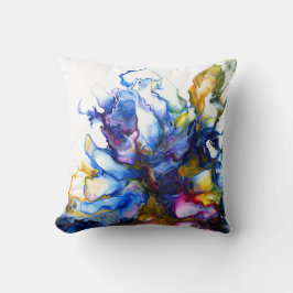 ブルー抽象芸術フロードアートゲート クッション