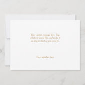 ブルー抽象芸術写真テンプレート結婚ズサンキュー サンキューカード (裏面)