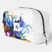 ブルー抽象芸術流体アートゲート名 ドップキット (右コーナー)