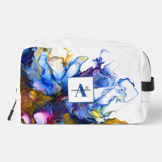 ブルー抽象芸術流体アートゲート名 ドップキット (裏面)