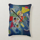 ブルー抽象芸術絵を描ズバイワッシリーカンディンスキー アクセントクッション (裏面(縦))