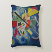 ブルー抽象芸術絵を描ズバイワッシリーカンディンスキー アクセントクッション (正面(垂直))