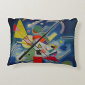 ブルー抽象芸術絵を描ズバイワッシリーカンディンスキー アクセントクッション (裏面)