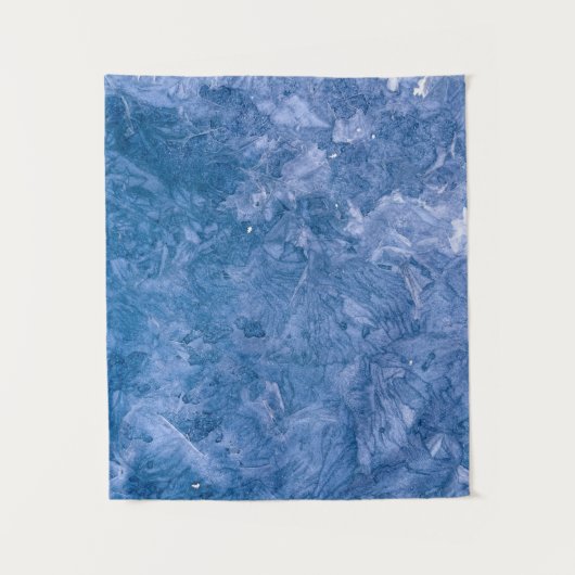 ブルー抽象芸術絵画の タペストリー (正面)