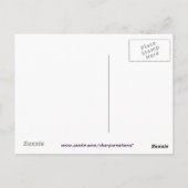 ブルー抽象芸術考えの花火 ポストカード (裏面)