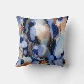 ブルー抽象芸術装飾用クッション クッション (裏面)