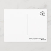 ブルー抽象芸術《写真》ぼけ味考えライト写真 ポストカード (裏面)