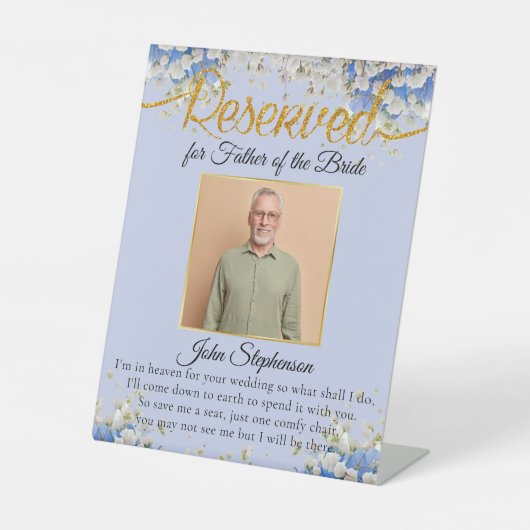 ブルー救フローラAシート写真結婚の記念碑 台座サイン (正面)