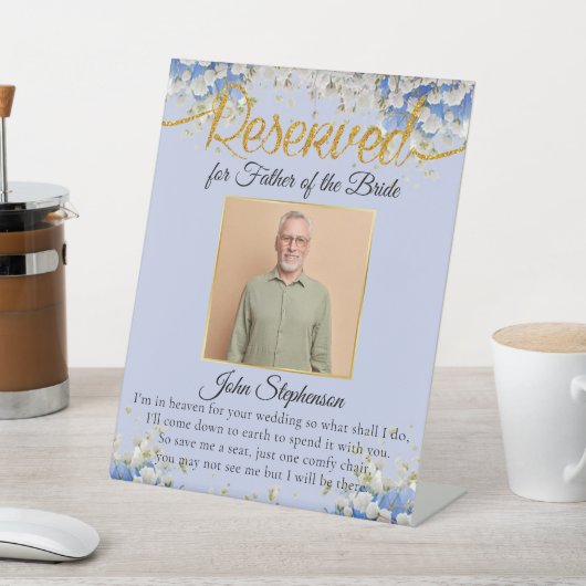 ブルー救フローラAシート写真結婚の記念碑 台座サイン (インサイチュ)