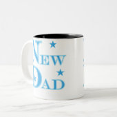 ブルー文字ニューダッド ツートーンマグカップ (正面左)