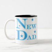 ブルー文字ニューダッド ツートーンマグカップ (左)