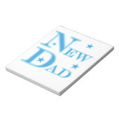 ブルー文字ニューダードギフト ノートパッド (回転)