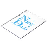 ブルー文字ニューダードギフト ノートブック (左側)