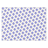 ブルー文字パーティーハッツハッピーニューイヤー テーブルクロス (正面(横))