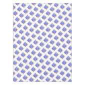 ブルー文字パーティーハッツハッピーニューイヤー テーブルクロス (正面)