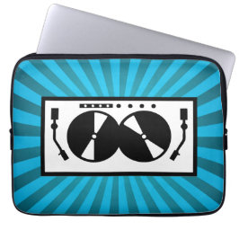 ブルー日が差すことDJターンテーブル音楽 ラップトップスリーブ