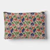 ブルー日本のとレッドベリー アクセサリーポーチ (裏面)