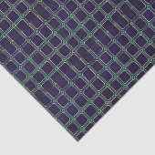 ブルー日本のスクエアウッドブロックプリントティッシュペーパー 薄葉紙 (詳細)