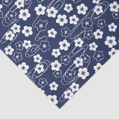 ブルー日本の桜さくらんぼ花 薄葉紙 (詳細)