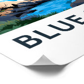 ブルー春州パークトラベルプリント ポスター (角)