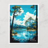 ブルー春州パークフロリダヴィンテージ旅行 ポストカード (正面)