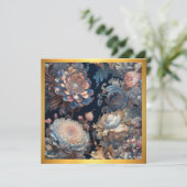 ブルー春庭園の結婚式招待状 招待状 (スタンド正面)