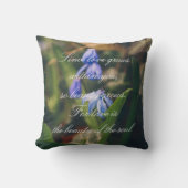 ブルー春花 クッション (正面)