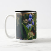 ブルー春花 ツートーンマグカップ (左)