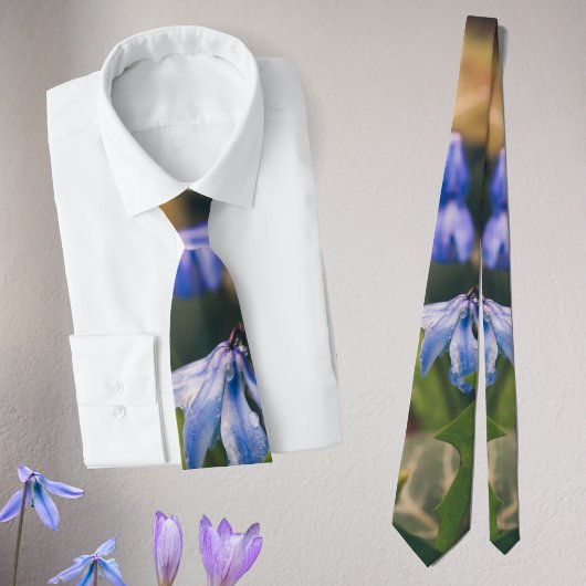 ブルー春花 ネクタイ