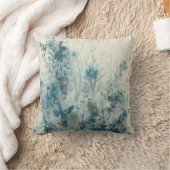 ブルー春 クッション (ブランケット)