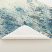 ブルー春 シェルパブランケット (3/4)