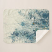 ブルー春 シェルパブランケット (正面(横))